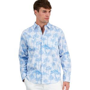 Tommy Bahama Mens Palm Print Button Up Shirt, NWT
